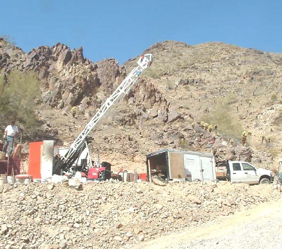 Drilling at Yuma King (Site 2) in 2006